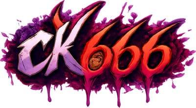 ck 666 গোলাপি নীল লোগো